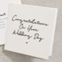 Congratulations Wedding Day Card, thumbnail 1 of 2