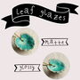 Cabbage Leaf Turquoise Earrings, thumbnail 3 of 8