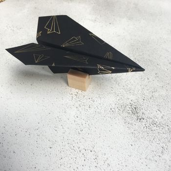 Foiled Paper Plane, Personalised Anniversary Card, 7 of 7