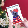 Personalised Party Dog Xmas Card, Lots Of Dog Breeds, thumbnail 1 of 11