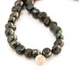 Statement Green Peacock Pearl Necklace With Sterling Silver Charm, thumbnail 5 of 11