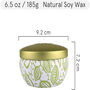Natural Soy Wax Scented Candle Tin 185g, thumbnail 4 of 9