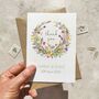 Personalised Spring Flowers Wedding Thank You Cards, thumbnail 1 of 6