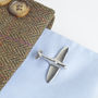 Spitfire Cufflinks, English Pewter Gifts For Men, thumbnail 1 of 7