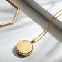 Personalised Round 18 K Gold Plated Locket, thumbnail 1 of 12