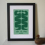 Personalised 'Happy Snakes' Anniversary Print, thumbnail 4 of 8