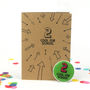 Two Cool For School: 2nd Birthday Sticker Badge Card, thumbnail 2 of 3