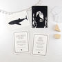 Black And White Baby Flash Cards Ocean Life, thumbnail 3 of 4