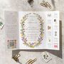 Spring Wedding Gatefold Invitation, thumbnail 8 of 9