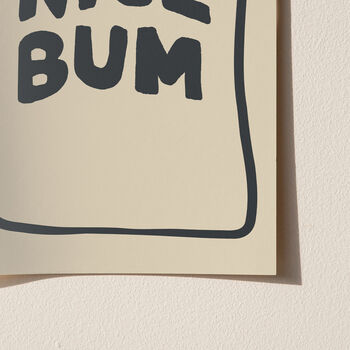 Nice Bum Bathroom Print, 6 of 7