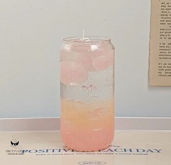 Personalised Gift Box Of Lychee Peach Cocktails Candle With Free Greeting Card, 2 of 4