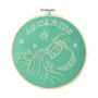 Aquarius Zodiac Embroidery Hoop Kit, thumbnail 3 of 5
