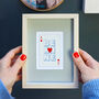 Be Mine Vintage Playing Card Gift Print, thumbnail 1 of 4