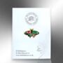 Art Nouveau Style Small Moth Butterfly Enamel Pin, thumbnail 5 of 9