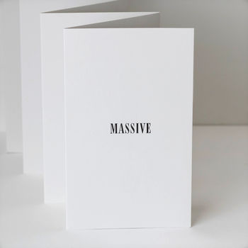 Thank You Card 'Massive Thanks', 2 of 4