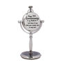 Custom Engraved Silver Colour Desk Clock Gift, thumbnail 4 of 10