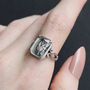 Anatomical Heart Under Glass Ring, thumbnail 1 of 8