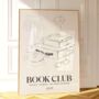 Book Club Print Book Lover Gift, thumbnail 3 of 6