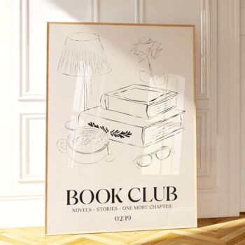Book Club Print Book Lover Gift, 3 of 6
