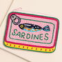 Pink Beaded Sardines Pouch, thumbnail 1 of 2