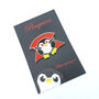 Vampire Penguin Halloween Glitter Enamel Pin, thumbnail 4 of 6