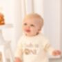 Personalised Embroidered Lion 'One' First Birthday Sweatshirt Jumper, thumbnail 4 of 6