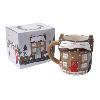 Christmas House Festive Snack Mug With Gift Box, 3 of 7