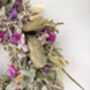 Dried Eucalyptus Wreath With Lilac Statice, thumbnail 4 of 5