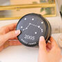 Personalised Date Star Sign Jewellery Travel Case, thumbnail 1 of 8