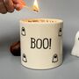 Boo! Handmade Halloween Candle, thumbnail 1 of 4