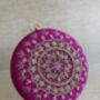 Hot Pink Circular Handcrafted Clutch Bag, thumbnail 1 of 7