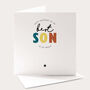 Best Son In The World Birthday Card, thumbnail 1 of 4