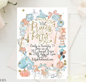 Princess Birthday Party Invitation Download, 3 of 9