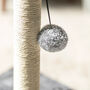 70cm Cat Scratching Post With Sisal Rope And Toy Ball, thumbnail 3 of 6