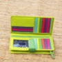 Personalised Large Multicolour Leather Purse Wallet, thumbnail 4 of 7