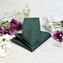 Dark Green Pin Dots Wedding Tie Set, thumbnail 4 of 4