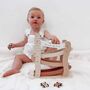 Personalised Wooden Pastel Pink Car Roller Toy With Cars, thumbnail 6 of 11