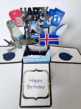 Iceland Themed 3D Birthday Card, 6 of 7