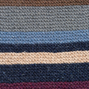College Scarf Knitting Kit Moody Blues, 4 of 10