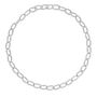 925 Sterling Silver Designer Linked Hula Necklace, thumbnail 1 of 7