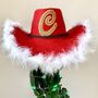 Personalised Feather Trim Christmas Cowboy Hat, thumbnail 1 of 5