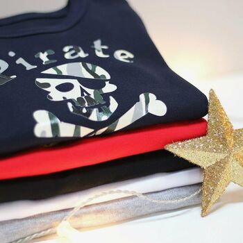 Personalised 'Pirate' T Shirt, 7 of 12