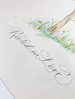 Personalised Family Tree In Calligraphy, 8 of 10