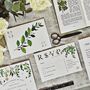 Greenery Botanical Wedding Stationery Recycled, thumbnail 4 of 9