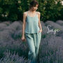 Linen Nightwear Set | Pyjama Cami And Bottoms, thumbnail 8 of 12