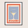 Retro Martini Cocktail Print, thumbnail 4 of 5