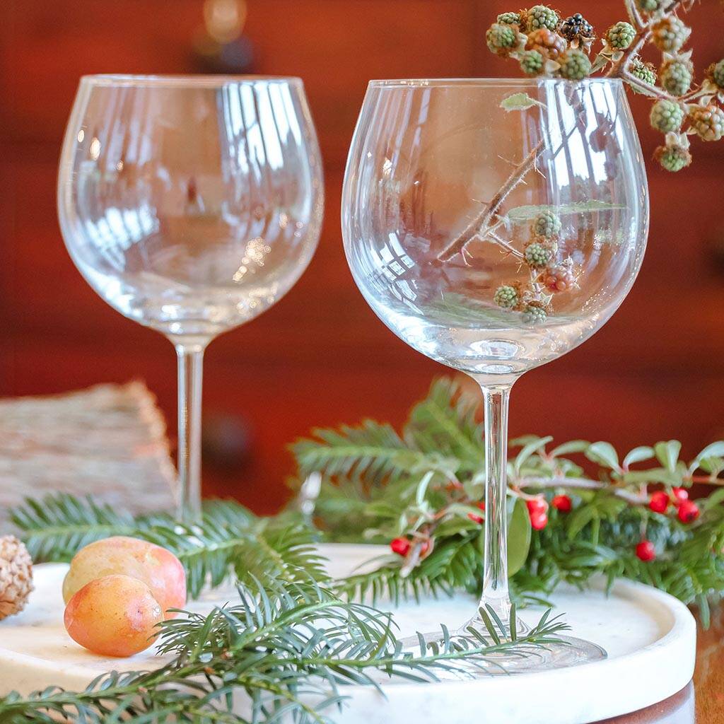 Set Of Two Luxury Gin Glasses By Dibor