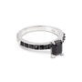 Emerald Cut Crocodile Ring Silver, thumbnail 2 of 5