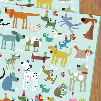 Dogs Wrapping Paper Two Sheets, 2 of 5