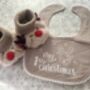 'My First Christmas' Bib And Booties Gift Set, thumbnail 6 of 7